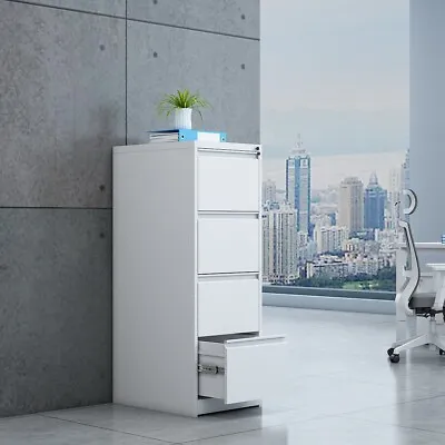 Ohoo Steel Storage Cabinet Drawers Cupboard With 4 Lockable Drawers For Home • $326
