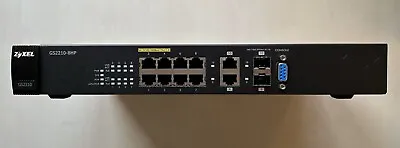 Zyxel GS2210-8HP 8-port GbE L2 PoE Managed Switch With Rack Mount Ears • £60
