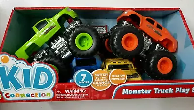 Monster Truck Kid Connection Play Set With 2 Extra Truck Bodies In Package New • $16.95