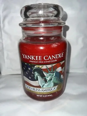 Yankee Candle Large Jar God Bless America 22oz 623g A Burners Dream • £25.16