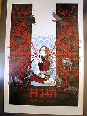 His Infernal Majesty H.I.M Melbourne 06 Concert Poster Art Rhys Cooper HIM • $35