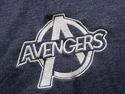 Marvel Comics Avengers Embroidered Logo Blue Polo Shirt Size Xl • $19.95