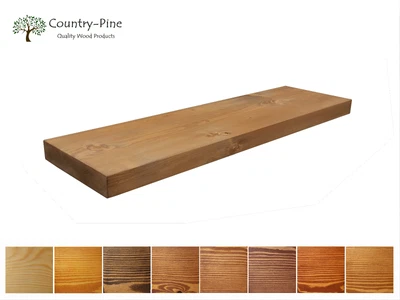 £39.95 • Buy 30mm Redwood Floating Shelf / Shelves Handmade | 6 Colour Choices - 14cm