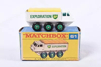 Matchbox #61 Alvis Stalwart BP Exploration Truck With Original Box  - NICE ! • $22.95