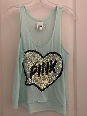 Victoria’s Secret PINK Sequins Bling Tank Top Size XS • $18