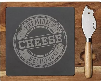 Hecef Cheese Board And Knife Set Acacia Wood Charcuterie Boards • £9.90