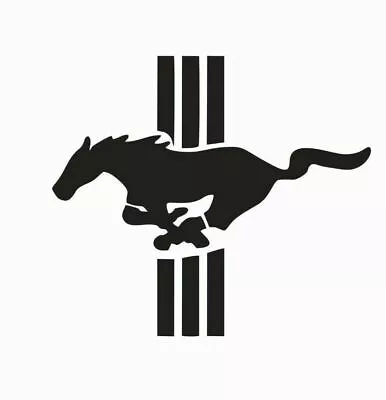 Fits Mustang Ford Running Horse Vinyl Die Cut Car Decal Sticker • $1.89