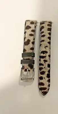 Michele Watch Brown Cheetah Animal Hair 18mm Strap • $23