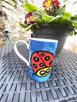 Superb New Dunoon  Creepy Crawlies Jane Brookshaw Mug…Ladybird & Bee…. • £10