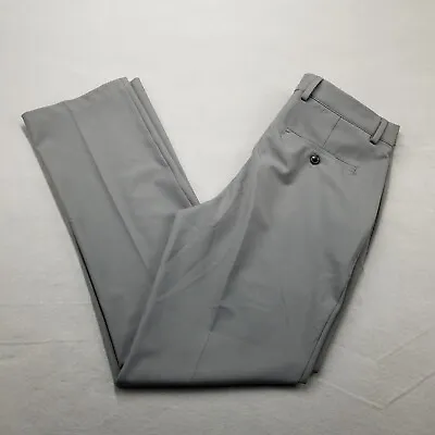 Greg Norman Pants Mens Size 32X32 Gray Stretch Polyester Golf Golfer • $6.25