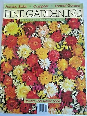 $3.99 • Buy Taunton FINE GARDENING Magazine 1990 Sept/Oct Bulbs Flowers Compost Plants 