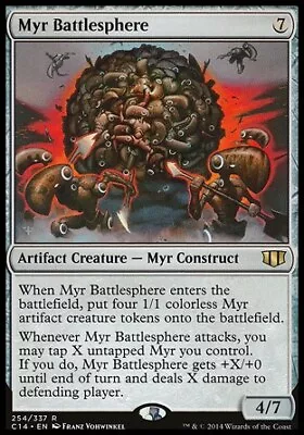 MTG Magic The Gathering Myr Battlesphere (254/373) Commander 2014 LP • $0.99