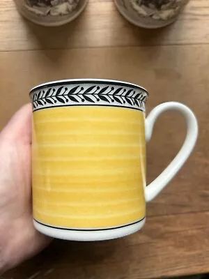 Villeroy & Boch 1748 Audun Fleur Porcelain Yellow Mug Cup Very Stylish • $24.99