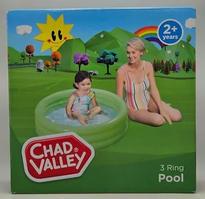 Chad Valley 3 Ring Round Kids 3ft Paddling Pool 108L New & Boxed FREE POSTAGE • £7.59