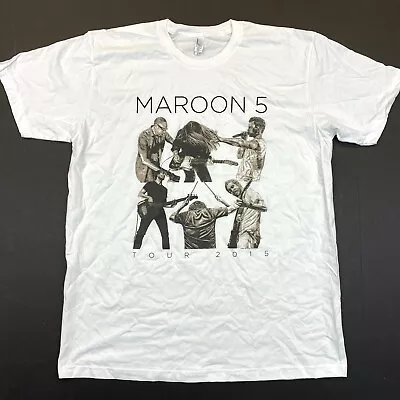 Maroon 5 Live Drawing Band Tee - American Apparel - White - XL • $19.99