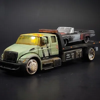 1:64 Junkyard Flatbed Tow Truck/ 65 Dodge Coronet Convertible  Diecast Model Car • $17.99