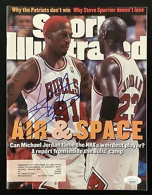 Dennis Rodman Signed Sports Illustrated Mag 10/23/95 Auto Michael Jordan HOF JSA • $99.99