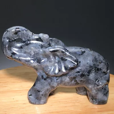 50g Natural Crystal.spectrolite.Hand-carved.Exquisite Elephant Statues.gift 57 • $4.12