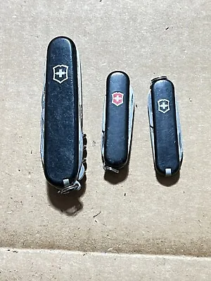 Lot Of 3 Victorinox Swiss Army Knives - Climber - Signature Lite - Classic • $24.99