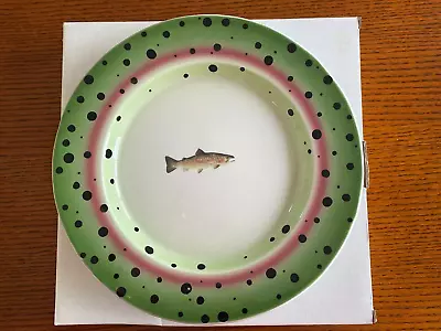 Rainbow Trout North Creek Cabin Co. - Dinner Plate 11  - Never Used • $12