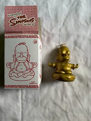 Kidrobot The Simpsons Collectible Art Gold Homer Buddha • £4.99