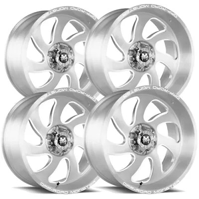 $1191.96 • Buy (Set Of 4) Off-Road Monster M07 20x10 6x5.5  -19mm Brushed Wheels Rims 20  Inch