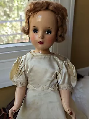 Antique Composition Madame Alexander Fashion Doll Margaret? 17  • $30