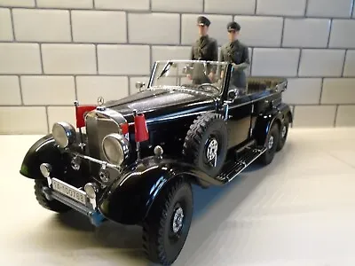 SIGNATURE PREMIER MINIATURE 1.18 MERCEDES-BENZ G4 (1938)Black 3 X Figures(RARE) • $248.67