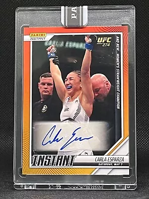 Carla Esparza 2022 Panini Instant UFC Auto Orange 8/10 New Strawweight Champion • $0.99