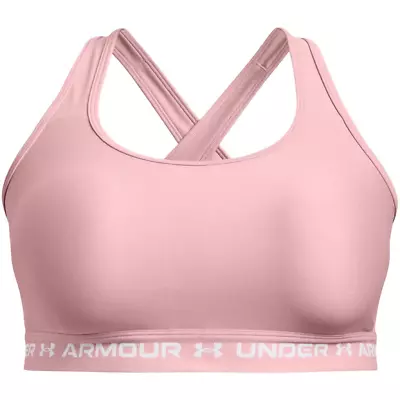 Under Armour Medium Support Crossback Bra Womens Pink • £13.99