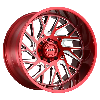 1 New 26X14 -72 6X139.7 Tuff T4B Candy Red W/ Milled Spoke Wheel/Rim • $636.38