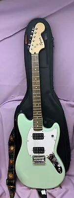 Squire By Fender Mustang Electric Guitar In Mint! Excellent Condition! W/Case! • $199