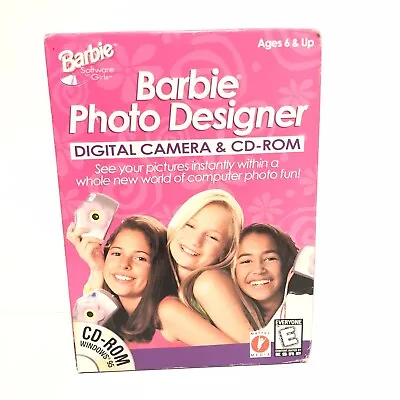 Vintage SEALED 1998 Barbie Photo Designer Digital Camera & CD-ROM Computer • $29.99