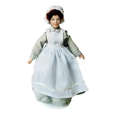 :12 Dollhouse Miniature Porcelain Doll  Beautiful Girl And  • $11.14