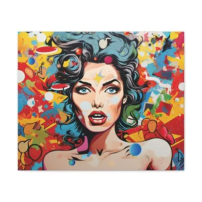 A Vibrant And Eye-catching Pop Art Piece  Popular Culture - Canvas Gallery  • $91.02