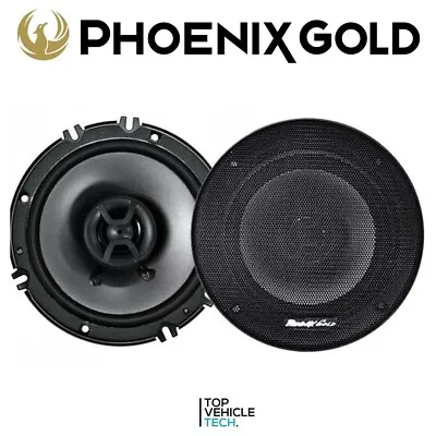 6.5  80 Watts Coaxial Car Speakers Phoenix Gold Z65cx Car Audio Bass Music • £29.95