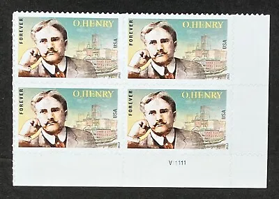 US Stamps SC# 4705 Forever O'Henry Literary Arts Collection Plt Blk Of 4 MNH • $4.35