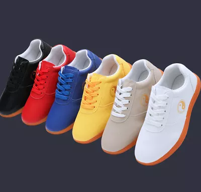 Men-made Leather Kung Fu Tai Chi Shoes Martial Art Shoes Sneakers Wear  Unisex • $30.99