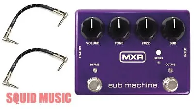 MXR Sub Machine Fuzz M-225 Guitar Effects Pedal M225 ( 2 MXR PATCH CABLES ) • $189.99