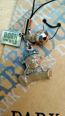 £3.50 • Buy NEW Dark Dudes Born To Be Wild Metal Phone Handbag Charm Pendant Keyring 