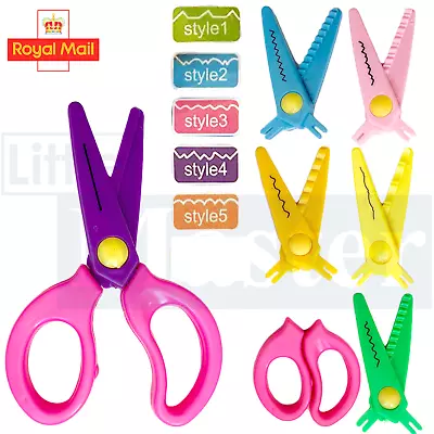 £2.75 • Buy 6 Pc SAFETY SCISSORS SET Childrens/Kids Art/Craft Ruler Round Tip Cut Paper/Card