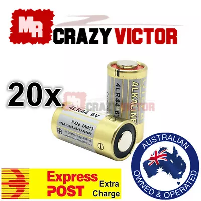 20x 4LR44 6V Battery For Citronella Bark Dog Collar L1325 PX28A A544 V34PX 476A • $14.95