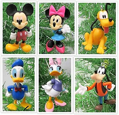 Mickey Mouse Christmas Ornament Set Featuring Mickey Mouse Pluto Donald Goofy • $24.99