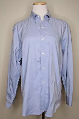 Mens Ralph Lauren Purple Label Classic Fit Cotton Blue Casual Shirt Sz M • $50