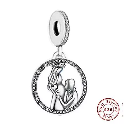 💖 Pregnant Mum Charm Mam To Be Baby Shower Genuine 925 Sterling Silver • £16.45