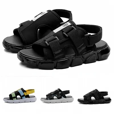 39-44 Summer Mens Platform Open Toe Walking Sports Sandals Slippers Shoes Flat B • $55.52