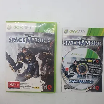 Warhammer 40000 Space Marine Xbox 360 Game + Manual PAL 21j4 • $23.95