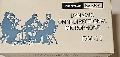 Vtg 1960s Harmon Kardon Omni-Directional Microphone D-11  W/Box And Paperwork • $49.99