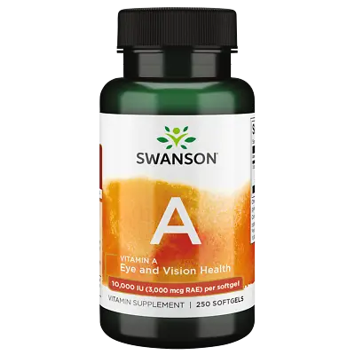 Swanson Vitamin A 10000 Iu 250 Softgels • $11.49