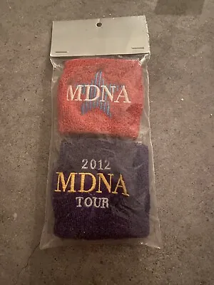 Madonna MDNA Tour 2 Sweatband Wristbands New Sealed - Celebration • $29.04